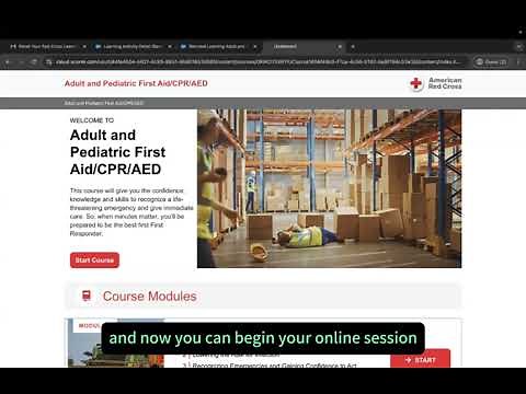 CPR&BLS Online session access instruction (AllCPR)