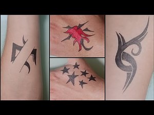 Drawing 4 Edgy Tattoo Designs: Y2K Stars, Cyber Sigilism & Neo-Tribal Flash