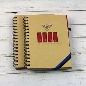 [Hot Item] School Supplies Bulk Custom Spiral Notebook A5 Spiral Binding Recycled Kraft Paper Note Book