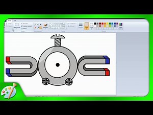 Dibujos en Paint 012 - Como dibujar a Magnemite con Paint