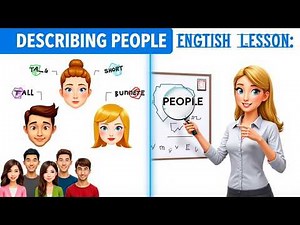 English physical appearance adjectives: Describing People's Appearances. #vocabulary