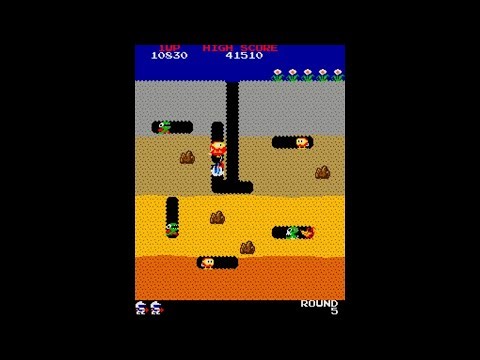 Arcade Longplay - Dig Dug (1982) Sidam