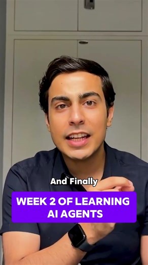 AI Agent Learning Plan Week 2 🔥 | Build Real Skills Fast | Step-by-Step Roadmap