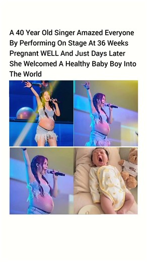 A 40 Year Old Singer Amazed Everyone By Performing On Stage At 36 Weeks Pregnant