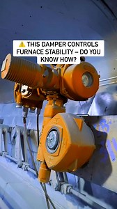 Secondary Air Damper MOV in action 🔧🔥 It controls air distribution, combustion balance, and boiler efficiency. One wrong position can disturb flame stability. Power plant engineers will get this! #PowerPlant #BoilerOperation #SecondaryAir #DamperMOV #CombustionControl | Power Plant Team