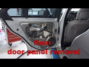 Rear door panel removal Mercedes Benz C Class w204