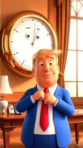 Trump and the Over Impressed Office Stapler 😂📎 Cartoon Comedy #funnytrump #cleancomedy