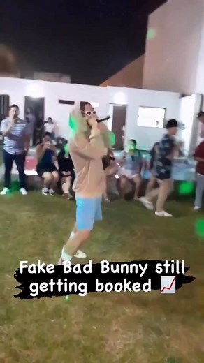 5.6K views · 51 reactions | Would y’all hire a fake #BadBunny to perform at your party for $3k an hour or nah? 藍 | chicanosworldwide | Facebook