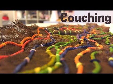 COUCHING Stitch Using Natural Forms Inspo // Textiles Embroidery Technique // Didsbury Art Studio
