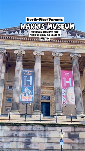 Tasneem on Instagram: "We had a brilliant day out exploring the newly renovated @harris_museum . The Harris Museum, art gallery and library in Preston has reopened in September after a four-year redevelopment and £19m transformation. What a fab transformation! The Grade I listed building is now a modern cultural spade with new galleries, learning areas and a blended library. The space is bigger and brighter. It’s thoughtfully redesigned with plenty of hands- on areas that make it perfect for fam