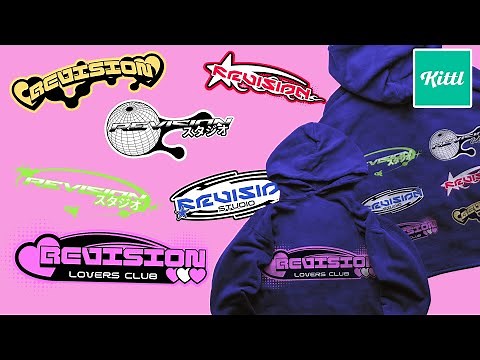 HOW TO DESIGN Y2K LOGOS FOR FREE | KITTL FULL PROCESS