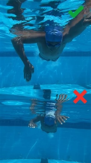 How to Swim Freestyle Correctly Fix Wrong Arm Pull Underwater