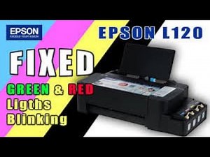 Epson L120 Both Light Indicators Blinking & Cannot Print (FIXED)