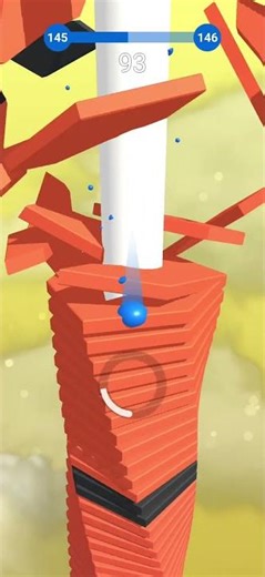 Stack Ball Level 145 #stackball #stack #ball #stack #fun #games #destroyer #happy #kids #game #bocil