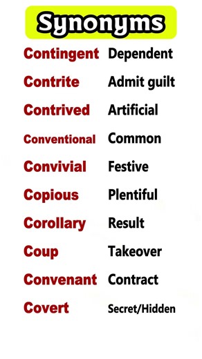1000 Most Common Synonyms LISTS | Synonyms and Antonyms #english #synonyms