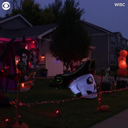 2K views · 43 reactions | HALLOWEEN HOUSE: Check out this house all decked out for Halloween with some spooky decorations. It is in Sun Prairie, Wisconsin, and the family says the display draws lots of onlookers. Is your house decorated? | Cleveland 19 News | Facebook