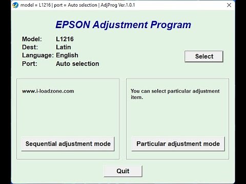 How to Reset Epson L1216 With Resetter