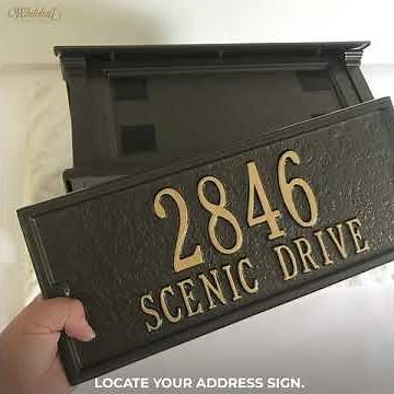 Whitehall Balmoral Mailbox Instructions