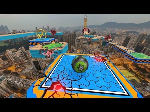 Going Balls Master 3D with the fast portal open ASMR ios android run