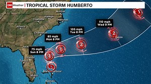 Tropical Storm Humberto set to strengthen into hurricane
