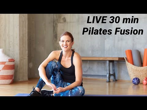 30 min LIVE WORKOUT: Pilates Fusion Full Body with Kit Rich (LIGHT WEIGHTS OPTIONAL)