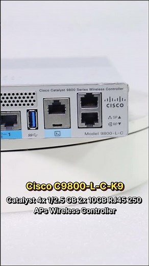 Cisco C9800-L-C-K9 Catalyst 4x 1/2.5 GB 2x 10GB RJ45 250 APs Wireless Controller #cisco #controller