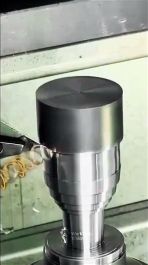 CNC Precision Chamfering Process on Cylindrical Metal Part Using Lathe Tool