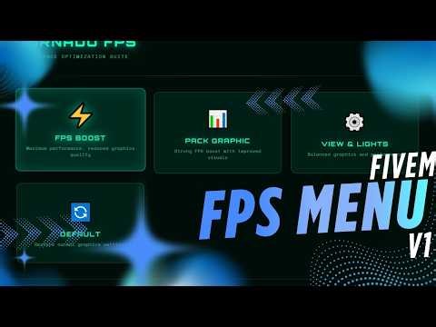 FPS MENU V1 SCRIPT OPTIMIZED AND PERFECT UI DESIGN / FPS BOOST