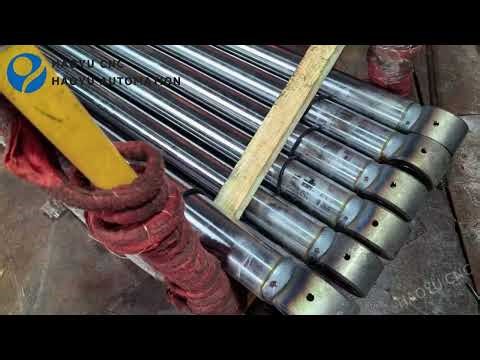 Five axis welding machine for piston rod