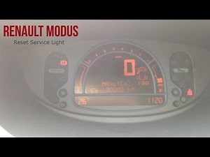 Restablecimiento de la luz de advertencia del servicio de cambio de aceite en un Renault Modus