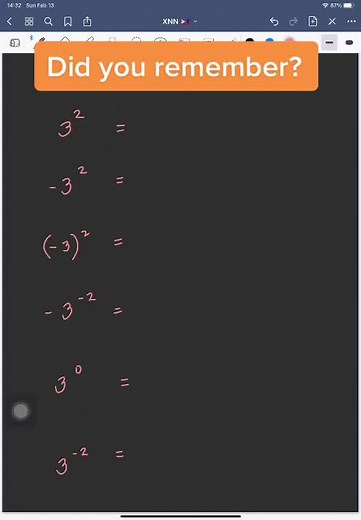 Learning about exponents #Exponents #math9 #tutor #teacher #math