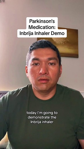 Inbrija Inhaler Demo - I'm experiencing off time so let me demonstrate my new inhaler. This is medication for Parkinson's Disease symptoms. This is not medical advice, please talk to your doctor if you are interested in this medication. #parkinsons #parkinsonsdisease #yopd #parkinsonslookslikeme #healthtok #chronicillness #parkymike #inhaler #medication