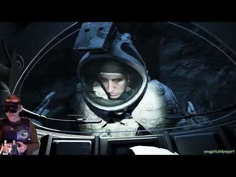 See the Pilot and Derelict Ship in VR I Alien Isolation [Epic Store Version] VR Mod Live! Pt.3