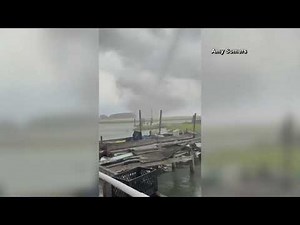 Waterspout comes ashore, causes damage along Maryland coast