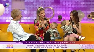 Alina Laufer și copiii ei, apariție suprinzătoare în platoul TEO show! Cum s-a schimbat viața Alinei Laufer, după ce a devenit mamă pentru a doua oară: "Ne ținem tari!" | Kanal D Romania
