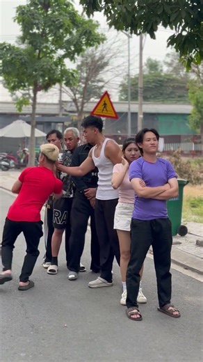 The Ending for Line Cutters | MUSCLE MAN | #namphuong #muscleman #funny #shorts #hero #kindness