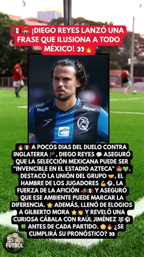 🇲🇽🏟️ ¡DIEGO REYES LANZÓ UNA FRASE QUE ILUSIONA A TODO MÉXICO! 👀🔥