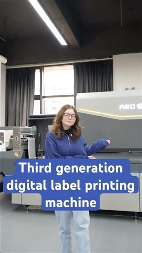 Arojet's third generation digital label printing machine