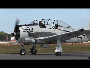 T-28 Trojan - Display Flight Of Five Trojans