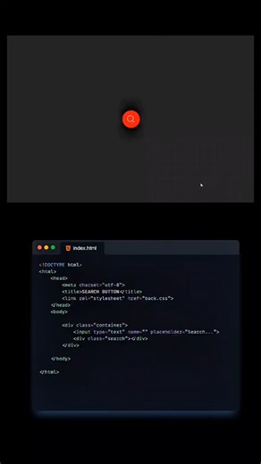 Subham Saini on Instagram: "🚀 Enhance your website UX with a stylish search button! 🔍💡 #WebDesign . . Comment "Search" for source code . . Smooth & stylish! 🔥 Create a custom search button using HTML, CSS & JS! 💻✨ . . Follow for more:- @_.codedevotee . . #WebDevelopment #HTML #CSS #JavaScript #CodingLife #UIUXDesign #FrontendDevelopment #CodeNewbie #WebDesign #TechTrends #LearnToCode #WebDesigner #CodingCommunity #FullStackDeveloper #ProgrammingLife #UIUX"