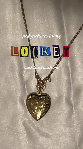 Heart Locket Necklace with Picture Insertion Guide