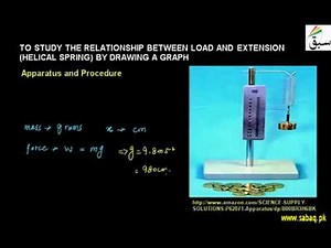 14 : Practical | Find relation between load and extension Helical spring | Physics