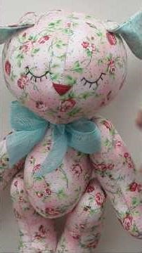 Making a SOFT plush BUNNY toy — satisfying sewing process from start to finish #crafting #diy