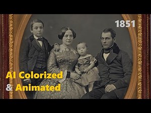 1850s Family Portrait Brought To Life (AI Colorization + Animation + Commentary)