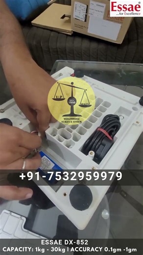 Essae DX-852 Table Top Electronic Weighing Scale Unboxing | Capacity 1kg-30kg and Accuracy 0.1gm-1gm