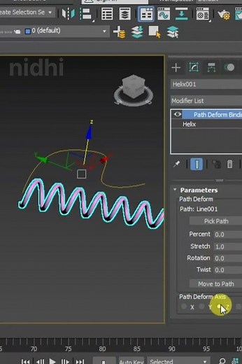How to Use Path Deform Modifier in 3ds Max #3dsmax
