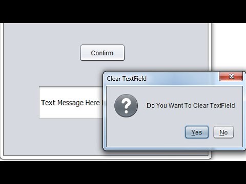 Java Confirmation Message Dialog Example