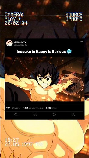 Inosuke Is So Happy In This Scene 🤯 #anime #demonslayer #fyp #kny #foryou #tanjiro