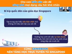 Muốn “công phá” mọi dạng đề Toán? Bí quyết là… HIỂU SÂU VẤN ĐỀ chứ không học vẹt! ✅ Cụ thể thì cha mẹ cần hạn chế việc con học thuộc lòng công thức, thay vào đó là con nên hiểu bản chất để giải được mọi đề. 🎯 Cùng Geniebook, con học đúng cách – tự tin chinh phục mọi thử thách Toán học! 👉 Ba mẹ để lại comment để được tư vấn ngay! | Geniebook
