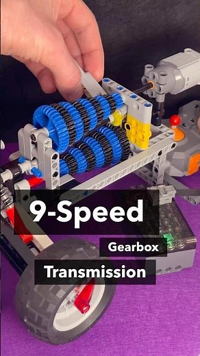 LEGO Technic 9-Speed Gearbox with Shifter Knob